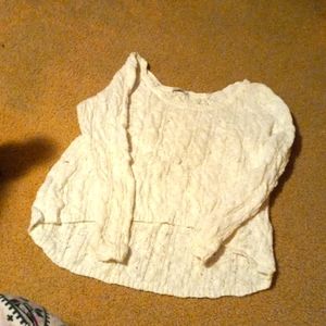 Crocheted White sweater